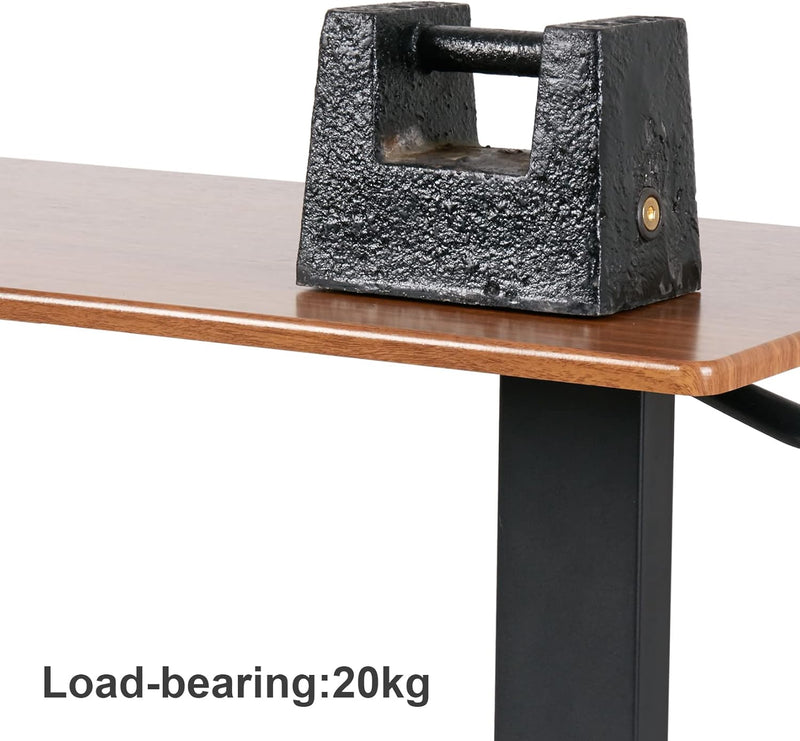 Overbed Table with Hidden Wheels Height Adjustable Tilting