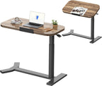 Overbed Table with Wheels Adjustable Height Bedside Rolling