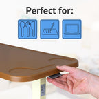 Overbed Table with Wheels Adjustable Over Bed