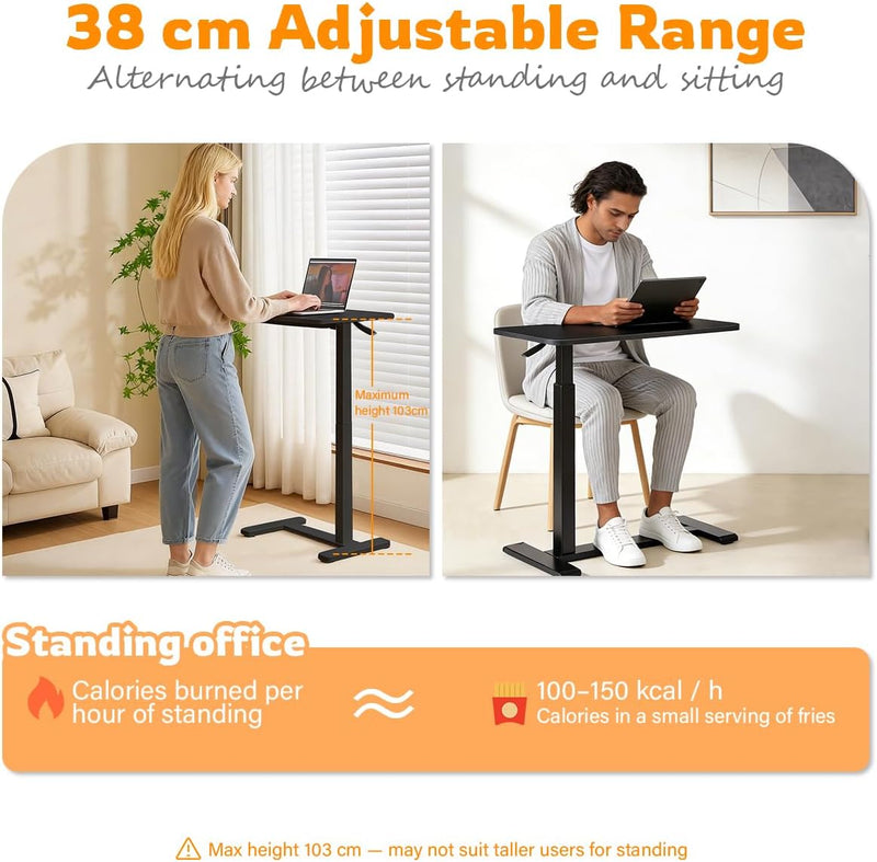 Overbed Table with Wheels Hospital Bed Pneumatic Height