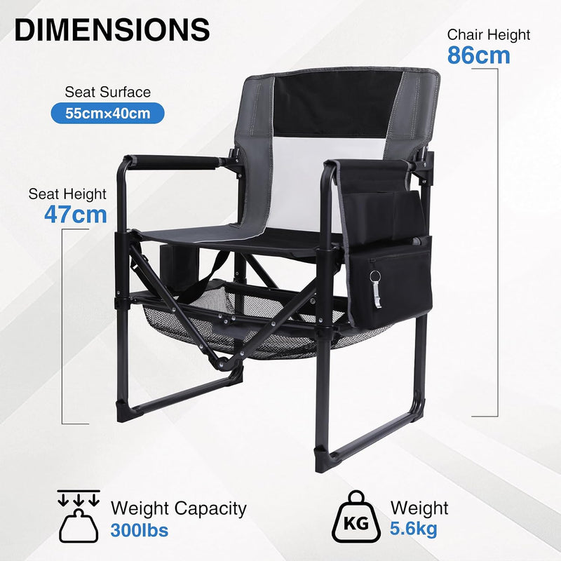 Oversized Folding Camping Chair (2 Pack)