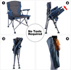 Oversized Folding Camping Chair (2 Pack)