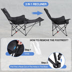 Oversized Folding Camping Chair (2 Pack)
