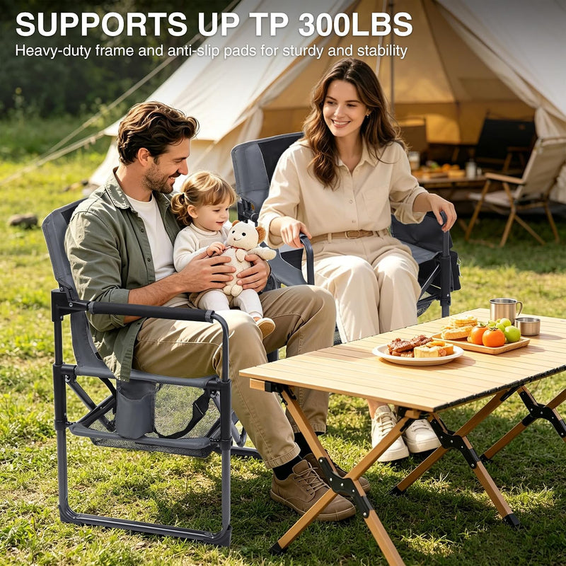 Oversized Folding Camping Chair (2 Pack)