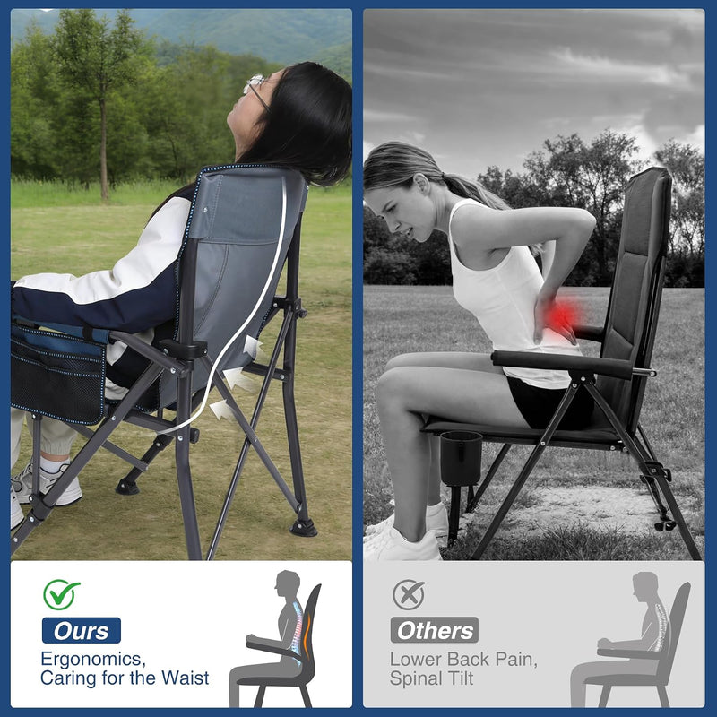 Oversized Folding Camping Chair (2 Pack)
