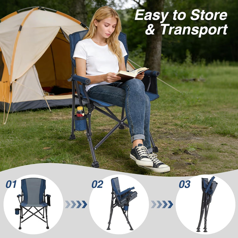 Oversized Folding Camping Chair (2 Pack)