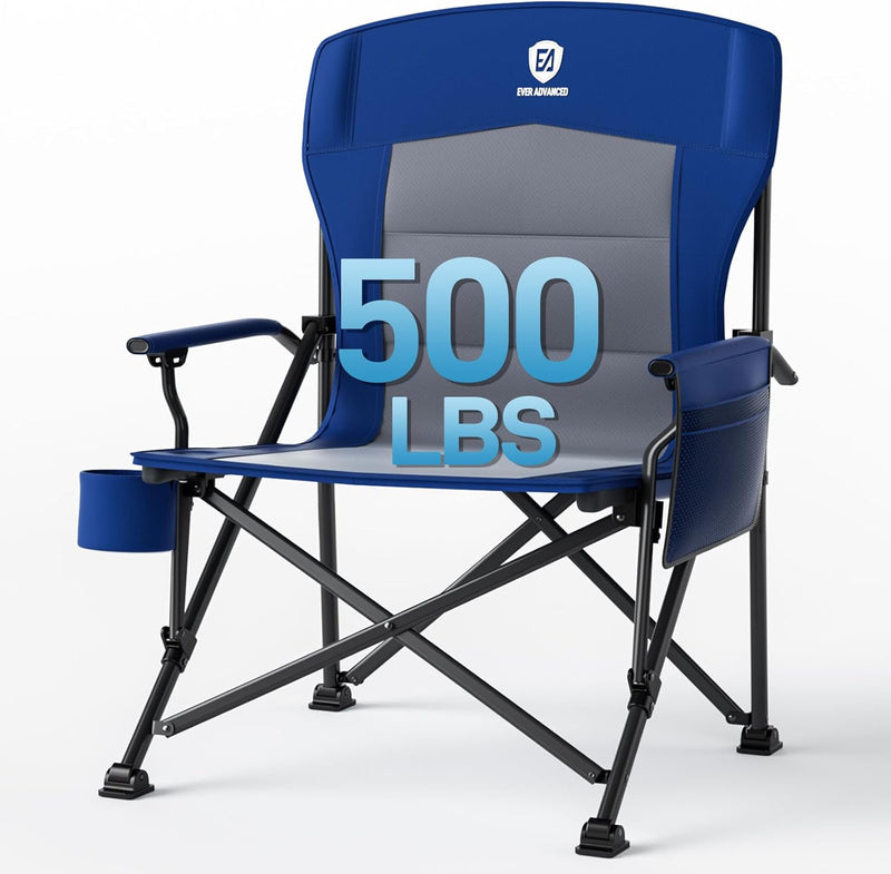 Oversized Camping Chair for Adults with Lumbar Support