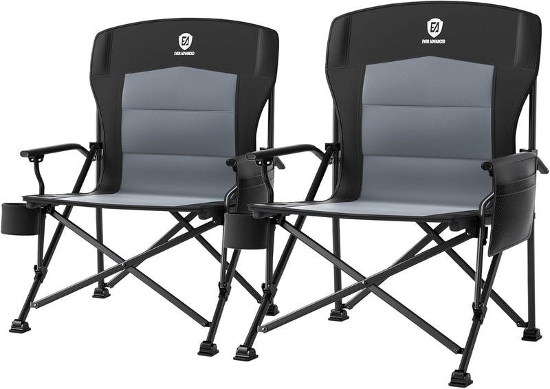 Oversized Camping Chair for Adults with Lumbar Support
