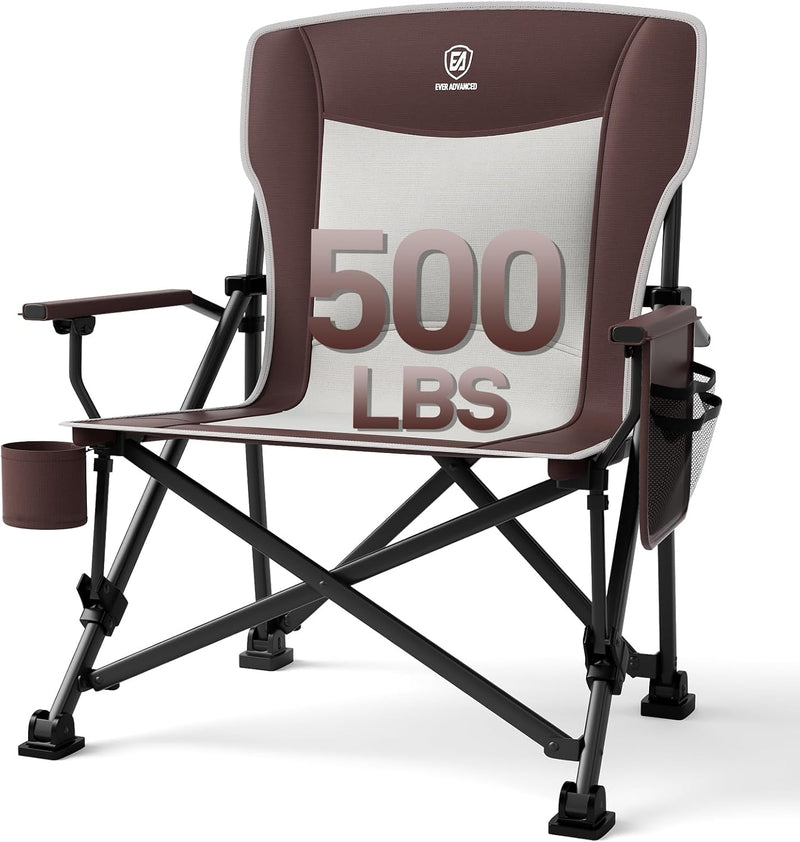 Oversized Camping Chair for Adults with Lumbar Support