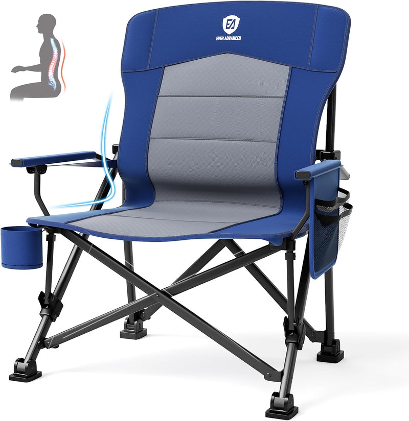 Oversized Camping Chair for Adults with Lumbar Support