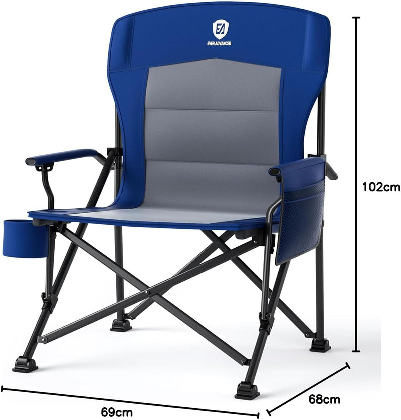 Oversized Camping Chair for Adults with Lumbar Support