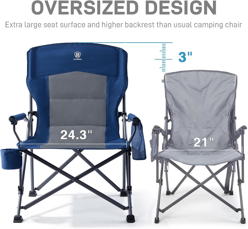Oversized Camping Chair for Adults with Lumbar Support