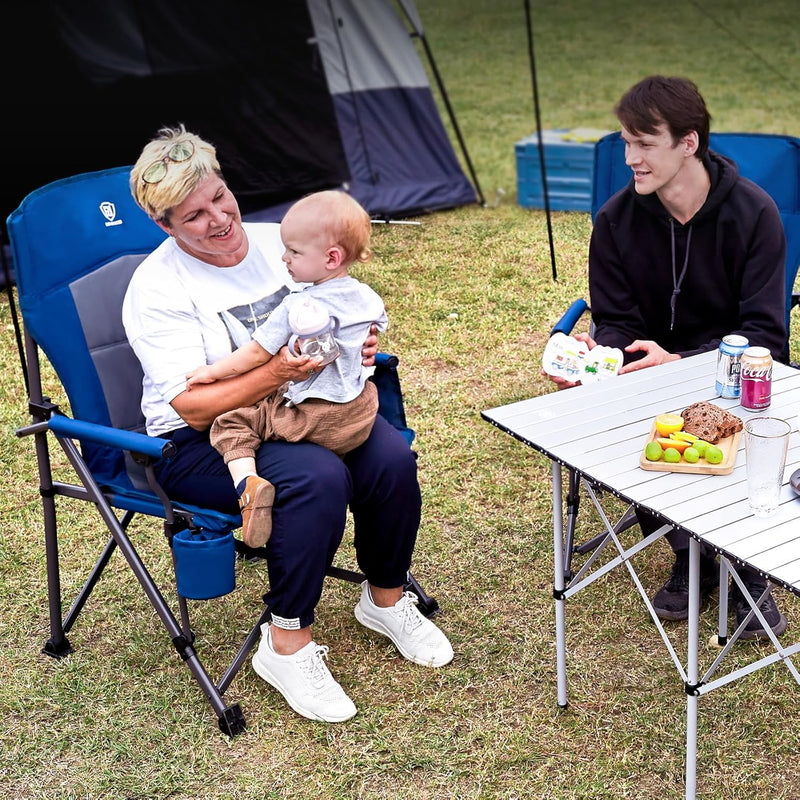 Oversized Camping Chair for Adults with Lumbar Support
