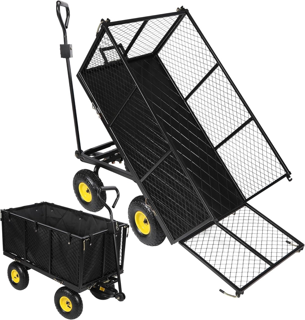 Oversized Garden Carts Wagon 800 Lbs Capacity