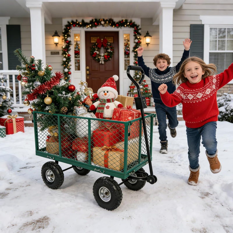 Oversized Garden Carts Wagon 800 Lbs Capacity