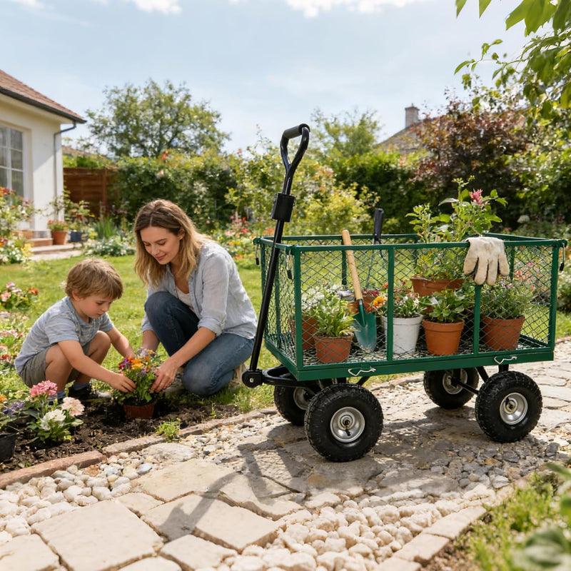 Oversized Garden Carts Wagon 800 Lbs Capacity