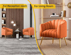 Oversized Pumpkin Couch Accent Chair Modern Comfy Velvet