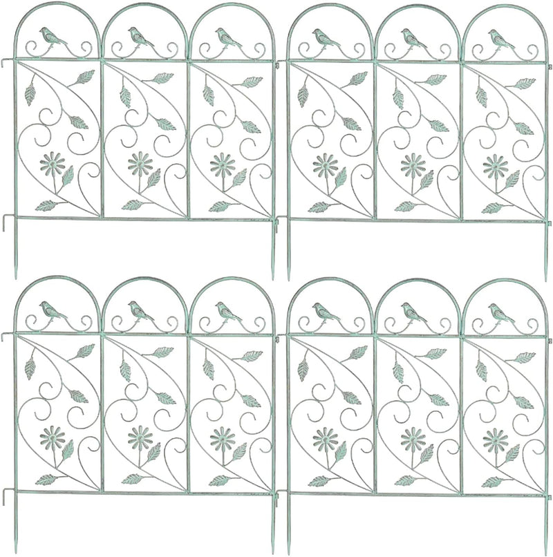 Garden Picket Fence Rustic Style Decorative Panels 97 Inch (4 Pack)