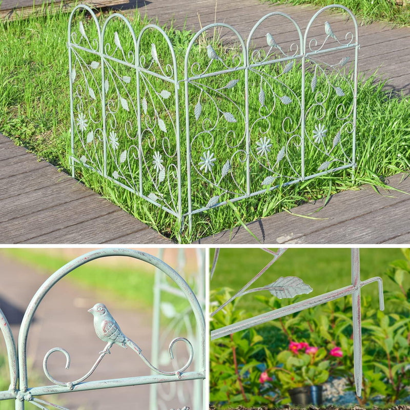 Garden Picket Fence Rustic Style Decorative Panels 97 Inch (4 Pack)