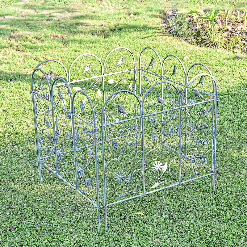 Garden Picket Fence Rustic Style Decorative Panels 97 Inch (4 Pack)