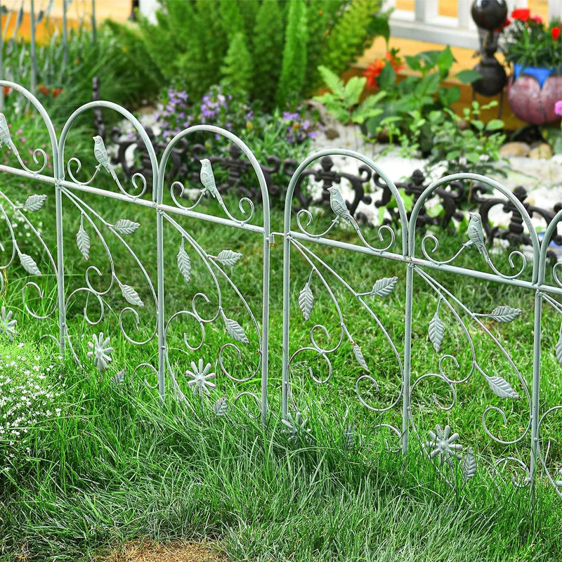 Garden Picket Fence Rustic Style Decorative Panels 97 Inch (4 Pack)