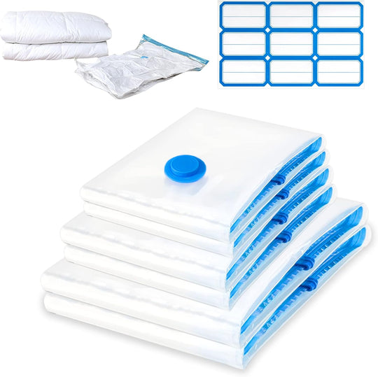 Pack of 6 Vacuum Bags for Clothes Duvets