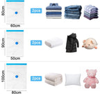 Pack of 6 Vacuum Bags for Clothes Duvets