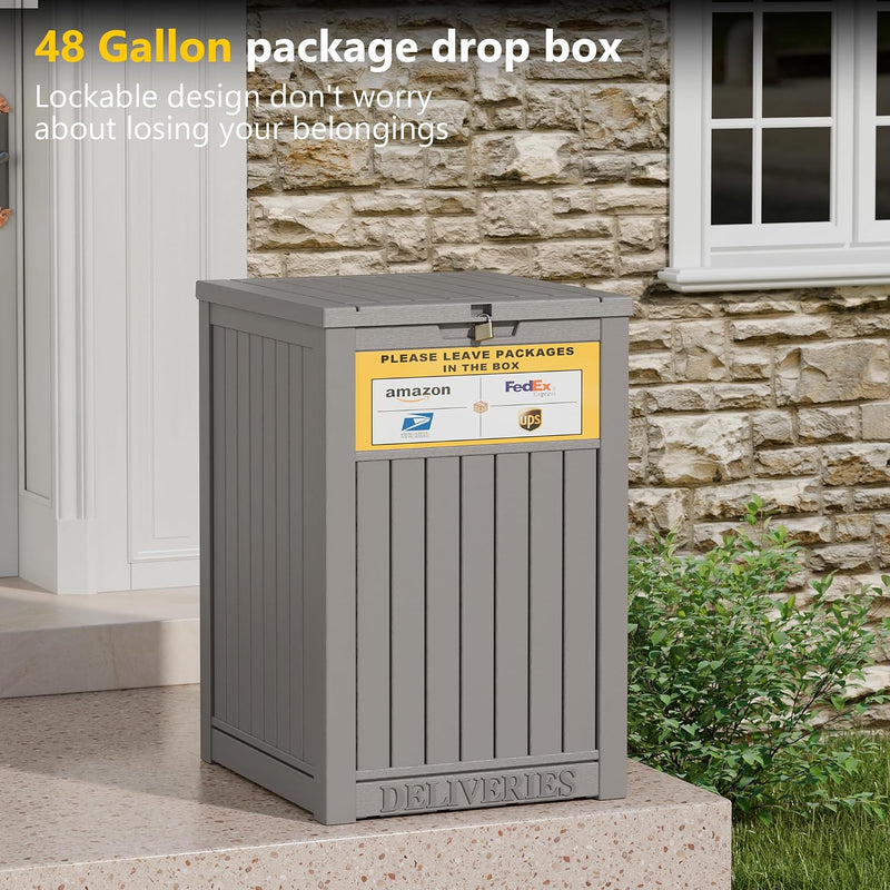 Package Delivery Box for Porch 48 Gallon Storage