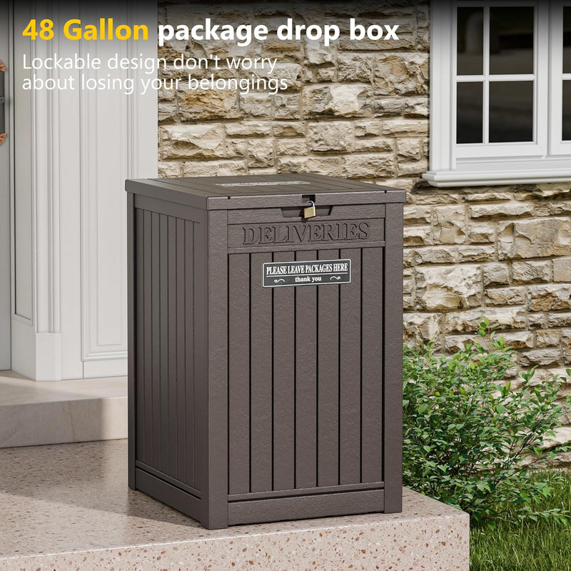 Package Delivery Box for Porch 48 Gallon Storage