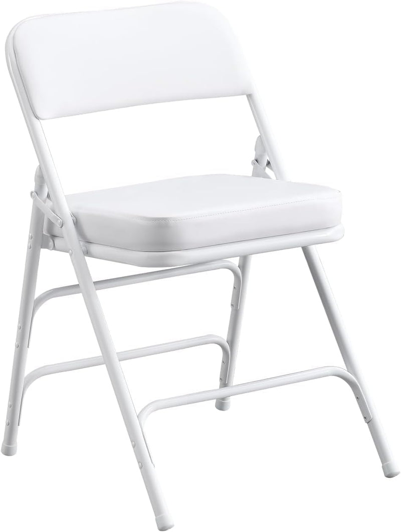 Padded Folding Chair Foldable with Fabic Thick Cushion (2 Pack)