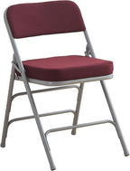 Padded Folding Chair Foldable with Fabic Thick Cushion (2 Pack)
