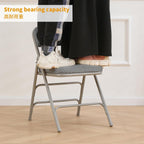 Padded Folding Chair Foldable with Fabic Thick Cushion (2 Pack)