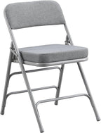 Padded Folding Chair Foldable with Fabic Thick Cushion (2 Pack)