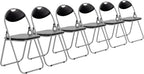 Padded Folding Chair Metal Frame Seat with Cushioned