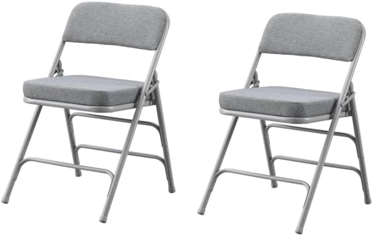 Padded Folding Chair with Thick Cushion (1 Pack)
