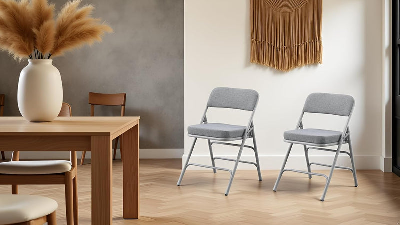 Padded Folding Chair with Thick Cushion (1 Pack)