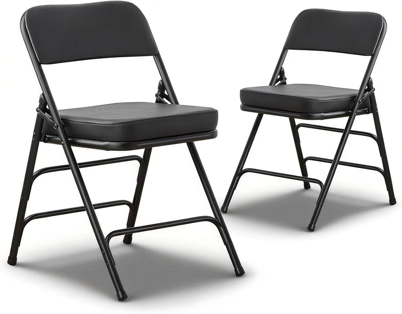 Padded Folding Chair with Thick Cushion (1 Pack)