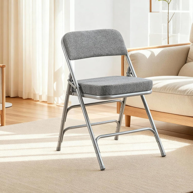 Padded Folding Chair with Thick Cushion (1 Pack)