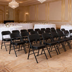 Padded Folding Chair with Thick Cushion (1 Pack)