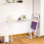 Padded Folding Chairs Solid Pack of 6