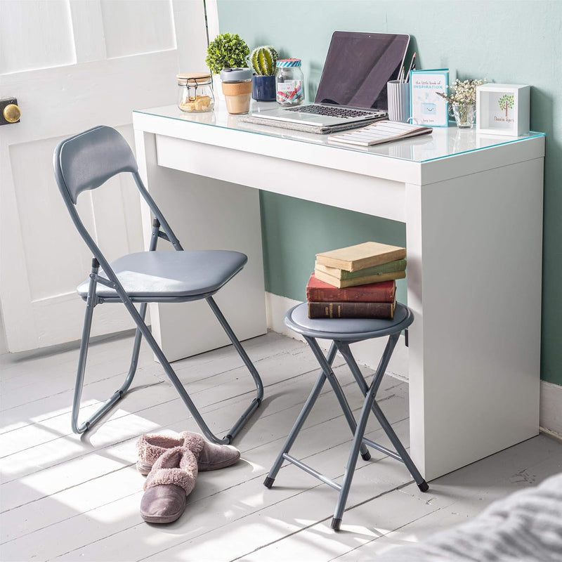 Padded Folding Chairs Solid Pack of 6