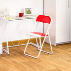Padded Folding Chairs Solid Pack of 6