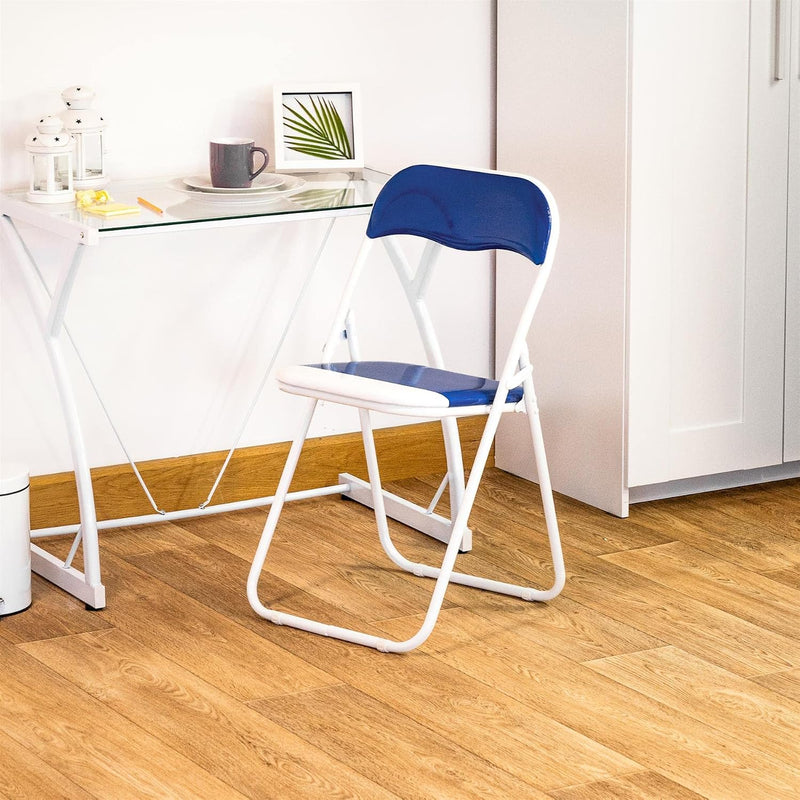 Padded Folding Chairs Solid Pack of 6