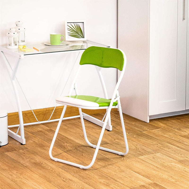 Padded Folding Chairs Solid Pack of 6