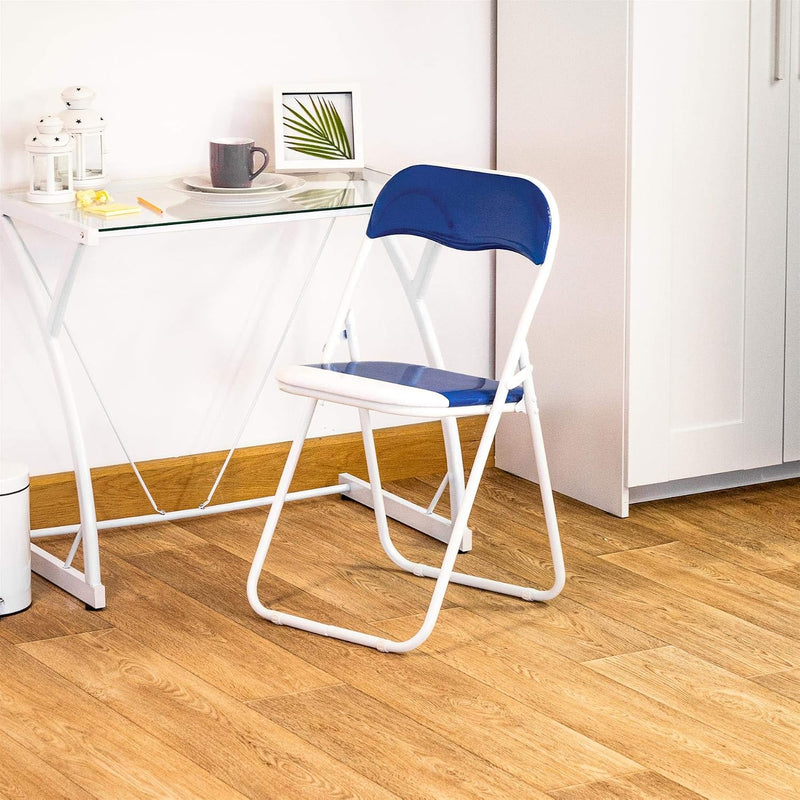 Padded Folding Chairs Solid Pack of 6
