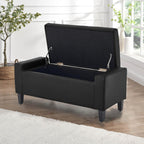 Padded Storage Ottoman Bench 92x40cms 2 Seater