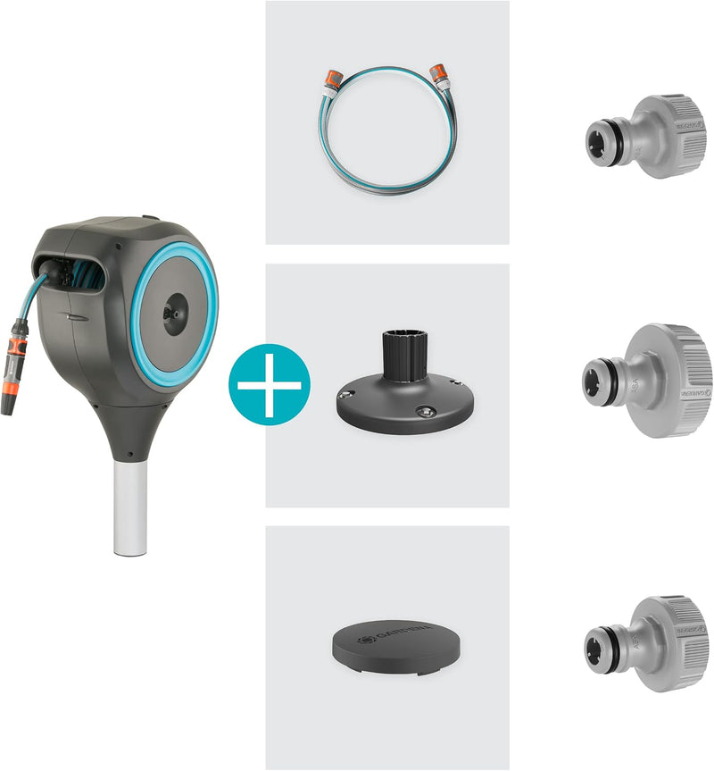 Patio Hose Box Rollup S: Weatherproof with Roll-Up