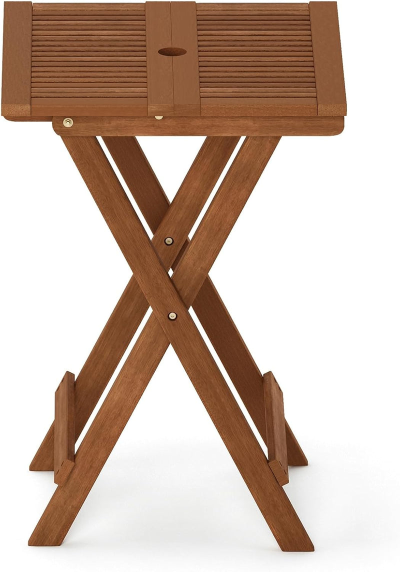 Patio Table Folding Outdoor Side Coffee in Teak