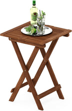 Patio Table Folding Outdoor Side Coffee in Teak