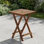 Patio Table Folding Outdoor Side Coffee in Teak
